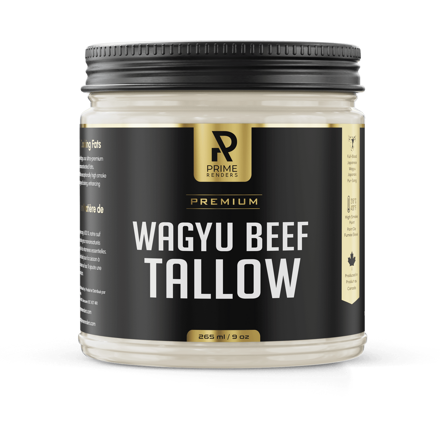 Wagyu beef tallow cooking fat jar 265 ml 9oz