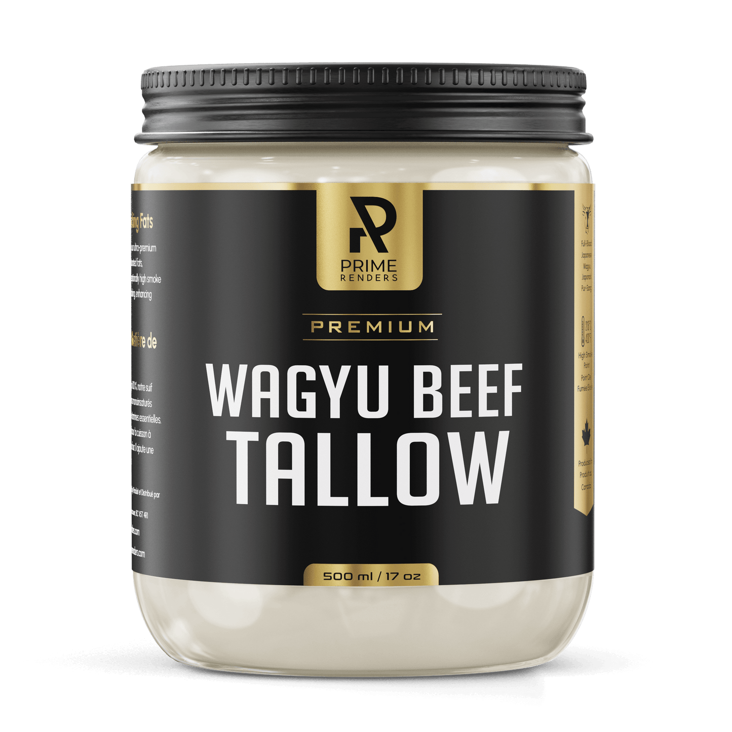 Wagyu beef tallow cooking fat jar 500 ml 17oz