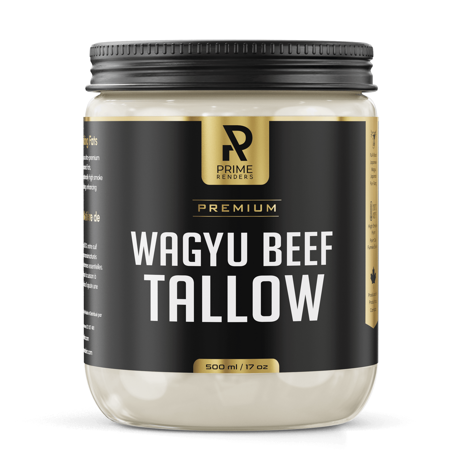 Wagyu beef tallow cooking fat jar 500 ml 17oz